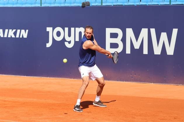 Alexander Zverev (DEU) beim Training, am Ball, Tennis BMW Open by Bitpanda ATP, Tennis Herren 500 München 11.04.2025 FOTO: Mladen Lackovic LakoPress