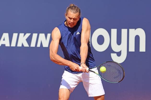 Alexander Zverev (DEU) beim Training, am Ball, Tennis BMW Open by Bitpanda ATP, Tennis Herren 500 München 11.04.2025 FOTO: Mladen Lackovic LakoPress