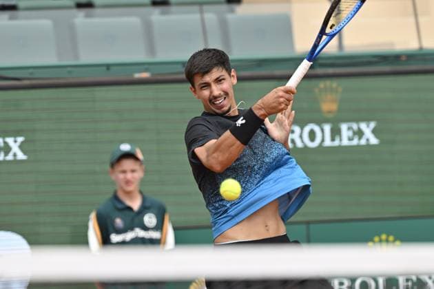 Tennis : Rolex Monte Carlo Masters 2025 - ATP, Tennis Herren - 11 04 2025 Tennis : Rolex Monte Carlo Masters 2025 - Atp - Alexei Popyrin Monaco  Copyright: xChryslenexCaillaudx