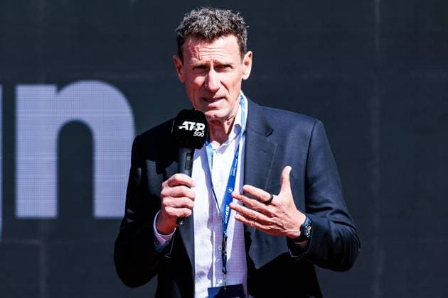 BMW Open München ATP, Tennis Herren 500: Eröffnungspressekonferenz; 11.04.2025 Patrik Kühnen, Turnierdirektor BMW Open by Bitpanda während der Pressekonferenz BMW Open by Bitpanda München ATP 500: Eröffnungspressekonferenz, München, MTTC Iphitos am 11.04.2025 Copyright: xBEAUTIFULxSPORTS Wunderlx