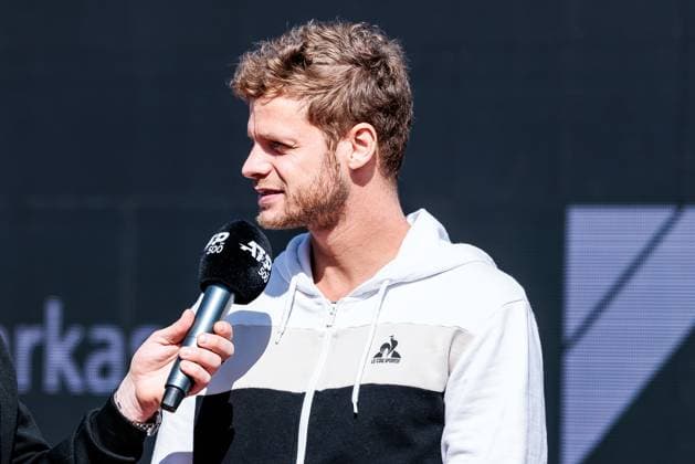 BMW Open München ATP, Tennis Herren 500: Eröffnungspressekonferenz; 11.04.2025 Yannick Hanfmann (Deutschland) im Interview BMW Open by Bitpanda München ATP 500: Eröffnungspressekonferenz, München, MTTC Iphitos am 11.04.2025 Copyright: xBEAUTIFULxSPORTS Wunderlx