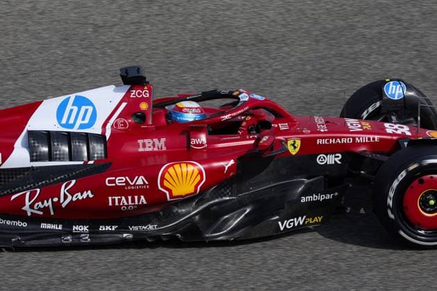 F1 - BAHRAIN GRAND PRIX 2025 38 BEGANOVIC Dino (swe), Scuderia Ferrari SF-25, action during the Formula 1 Gulf Bahrain Grand Prix 2025, 4th round of the 2025 FIA Formula One World Championship, WM, Weltmeisterschaft from April 11 to 13, 2025 on the Bahrain International Circuit, in Sakhir, Bahrain -  Copyright: xFLORENTxGOODENx