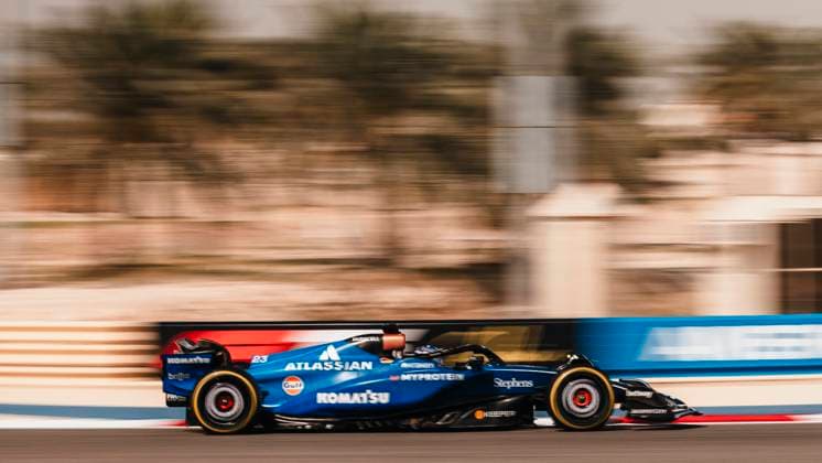 Formula 1 Gulf Air Bahrain Grand Prix 2025 Gregoire Placca OVERTAKE MAXPPP - Sakhir 11 04 2025 23 ALBON Alexander (tha), Williams Racing, action during the Formula 1 Gulf Air Bahrain Grand Prix 2025, the 4th round of the 2025 FIA Formula 1 World Championship, WM, Weltmeisterschaft on the Bahrain International Circuit from April 10 to 13, 2025, in Sakhir, Bahrain Sakhir Bahrain  Copyright: xOVERTAKE MAXPPP MAXPPPxGregoirexPlaccax OVT202504116459 OVT202504116459