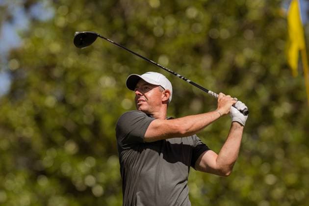 250411 Rory McIlroy of Northern Ireland during the second round of the 2025 Masters Golf Tournament on April 11, 2025 in Augusta. Photo: Petter Arvidson BILDBYRAN kod PA PA1008 bbeng golf masters the masters augusta us masters Copyright: PETTERxARVIDSON BB250411PA042