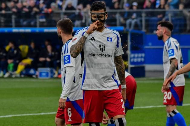 Davie Selke ( HSV ) Deutschland , Hamburg , Volksparkstadion , Fussball , 2 . Bundesliga , Hamburger SV - Eintracht Braunschweig