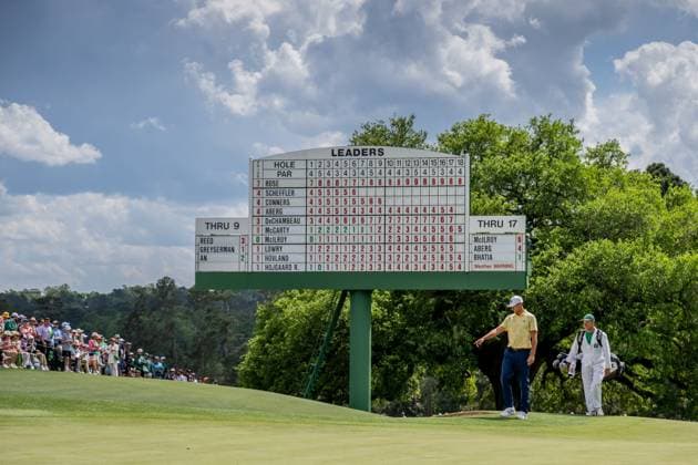 250411 Ludvig Aberg of Sweden during the second round of the 2025 Masters Golf Tournament on April 11, 2025 in Augusta. Photo: Petter Arvidson BILDBYRAN kod PA PA1008 bbeng golf masters the masters augusta us masters sverige Copyright: PETTERxARVIDSON BB250411PA197