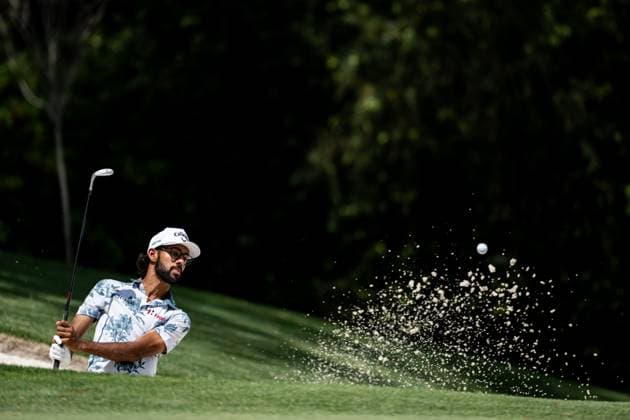 Sport Bilder des Tages 250411 Akshay Bhatia of the United States during the second round of the 2025 Masters Golf Tournament on April 11, 2025 in Augusta. Photo: Petter Arvidson BILDBYRAN kod PA PA1008 bbeng golf masters the masters augusta us masters Copyright: PETTERxARVIDSON BB250411PA199