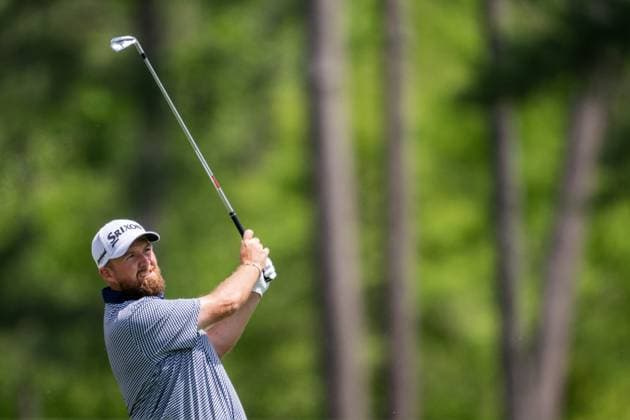 250411 Shane Lowry of Ireland during the second round of the 2025 Masters Golf Tournament on April 11, 2025 in Augusta. Photo: Petter Arvidson BILDBYRAN kod PA PA1008 bbeng golf masters the masters augusta us masters Copyright: PETTERxARVIDSON BB250411PA205