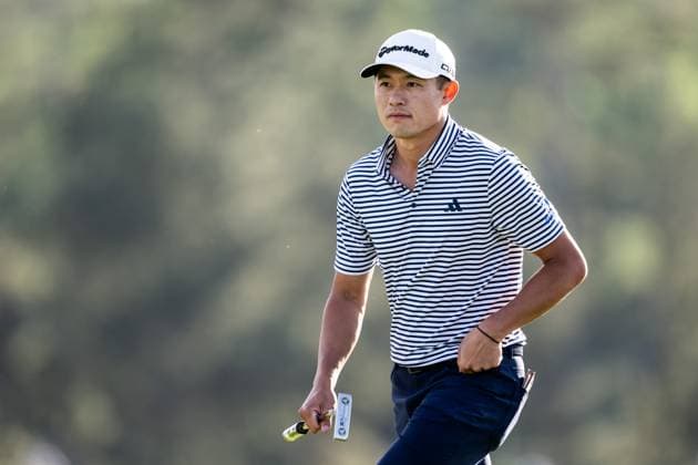 250411 Collin Morikawa of the United States during the second round of the 2025 Masters Golf Tournament on April 11, 2025 in Augusta. Photo: Petter Arvidson BILDBYRAN kod PA PA1008 bbeng golf masters the masters augusta us masters Copyright: PETTERxARVIDSON BB250411PA212