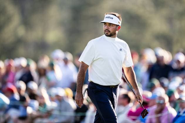 250411 Jason Day of Australia during the second round of the 2025 Masters Golf Tournament on April 11, 2025 in Augusta. Photo: Petter Arvidson BILDBYRAN kod PA PA1008 bbeng golf masters the masters augusta us masters Copyright: PETTERxARVIDSON BB250411PA219