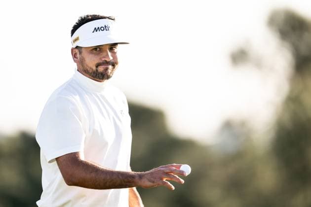 250411 Jason Day of Australia during the second round of the 2025 Masters Golf Tournament on April 11, 2025 in Augusta. Photo: Petter Arvidson BILDBYRAN kod PA PA1008 bbeng golf masters the masters augusta us masters jubel Copyright: PETTERxARVIDSON BB250411PA220