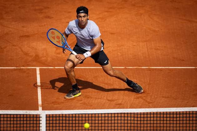 Daniel Rincon of Spain during his match against Benjamin Bonzi of France on day one of the Barcelona Open Banc Sabadell at Real Club De Tenis Barcelona, Spain (Judit Cartiel SPP) Copyright: xJuditxCartiel SPPx spp-en-JuCa-JUCA1501