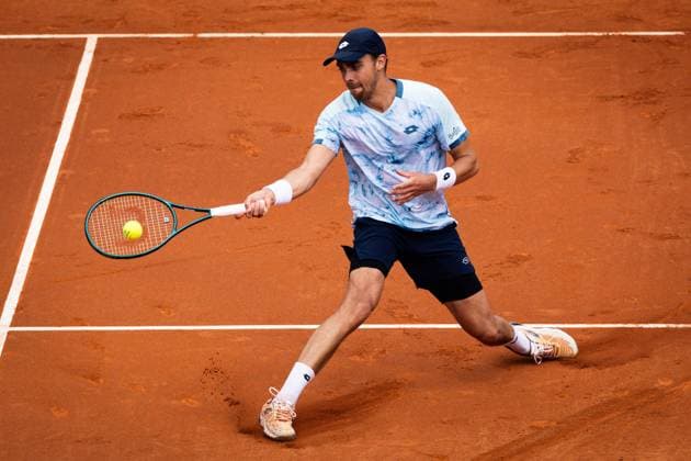 Benjamin Bonzi of France during his match against Daniel Rincon of Spain during their match of day one of the Barcelona Open Banc Sabadell at Real Club De Tenis Barcelona, Spain (Judit Cartiel SPP) Copyright: xJuditxCartiel SPPx spp-en-JuCa-JUCA1274