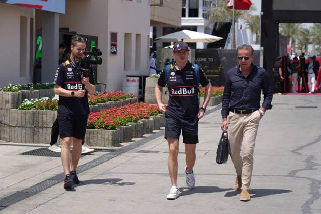 12.04.2025, Bahrain International Circuit, Sakhir, Formula 1 Gulf Air Bahrain Grand Prix 2025 ,im Bild Max Verstappen (NLD), Oracle Red Bull Racing (Photo by Hasan Bratic DeFodi Images)