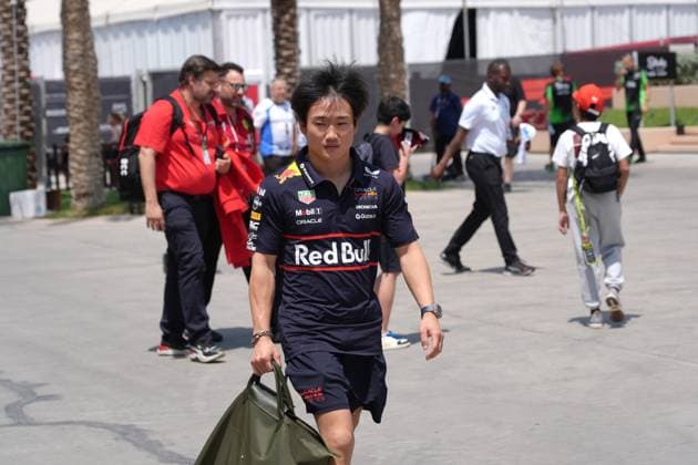 12.04.2025, Bahrain International Circuit, Sakhir, Formula 1 Gulf Air Bahrain Grand Prix 2025 ,im Bild Yuki Tsunoda (JPN), Oracle Red Bull Racing (Photo by Hasan Bratic DeFodi Images)