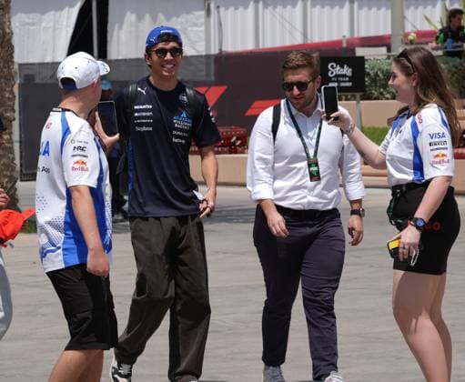 12.04.2025, Bahrain International Circuit, Sakhir, Formula 1 Gulf Air Bahrain Grand Prix 2025 ,im Bild Alexander Albon (GBR), Atlassian Williams Racing (Photo by Hasan Bratic DeFodi Images)
