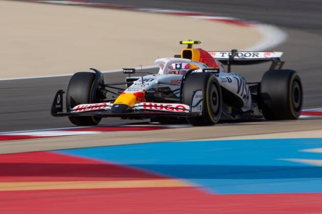 Liam Lawson (Visa Cash App Racing Bulls F1 Team, Neuseeland, 30) im VCARB 02, BAH, Formel 1 Weltmeisterschaft, Gulf Air Grand Prix von Bahrain, Bahrain International Circuit, 3. Freies Training, Saison 2025, 12.04.2025 BAH, Formel 1 Weltmeisterschaft, Gulf Air Grand Prix von Bahrain, Bahrain International Circuit, 3. Freies Training, Saison 2025, 12.04.2025 Sakhir Copyright: xEibner-Pressefoto Memmlerx EP_MMR
