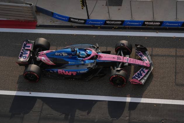 12.04.2025, Bahrain International Circuit, Sakhir, Formula 1 Gulf Air Bahrain Grand Prix 2025 ,im Bild Pierre Gasly (FRA), BWT Alpine F1 Team (Photo by Hasan Bratic DeFodi Images)