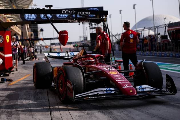 F1 - BAHRAIN GRAND PRIX 2025 16 LECLERC Charles (mco), Scuderia Ferrari SF-25, action during the Formula 1 Gulf Bahrain Grand Prix 2025, 4th round of the 2025 FIA Formula One World Championship, WM, Weltmeisterschaft from April 11 to 13, 2025 on the Bahrain International Circuit, in Sakhir, Bahrain - SakhirBahrain  Copyright: xEricxAlonsox