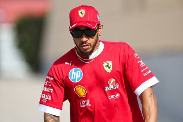 F1 Grand Prix Of Bahrain - Qualifying Lewis Hamilton of Great Britain and Scuderia Ferrari looks on during qualifying ahead of the F1 Grand Prix of Bahrain at Bahrain International Circuit in Sakhir, Bahrain, on April 12, 2025. Sakhir Southern Governorate Bahrain  Copyright: xPaddockerx originalFilename:paddocker-f1grandp250412_npwtO.jpg