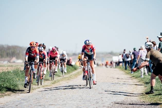 2025 Paris Roubaix Femmes Avec Zwift Picture by Zac Williams SWpix.com - 12 04 2025 - Cycling - 2025 Paris Roubaix Femmes Avec Zwift, France - Chloe Dygert, Canyon Sram Zonda Crypto. Copyright: x xSWpix.comx(t axPhotographyxHubxLtd)xZacxWilliams SWpix.comx SWP-2864