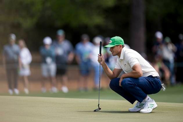 250412 Ludvig Aberg of Sweden during the third round of the 2025 Masters Golf Tournament on April 12, 2025 in Augusta. Photo: Petter Arvidson BILDBYRAN kod PA PA1009 bbeng golf masters the masters augusta us masters sverige Copyright: PETTERxARVIDSON BB250412PA010
