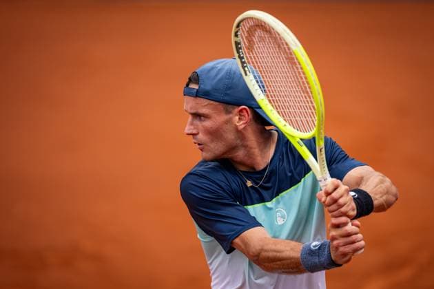 Max Alcala Gurri of Spain during their match of day one of the Barcelona Open Banc Sabadell at Real Club De Tenis Barcelona, Spain (Judit Cartiel SPP) Copyright: xJuditxCartiel SPPx spp-en-JuCa-JUCA3016
