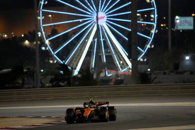 Formula 1 Gulf Air Bahrain Grand Prix 2025 12.04.2025, Bahrain International Circuit, Sakhir, Formula 1 Gulf Air Bahrain Grand Prix 2025 ,im Bild Lando Norris (GBR), McLaren F1 Team
