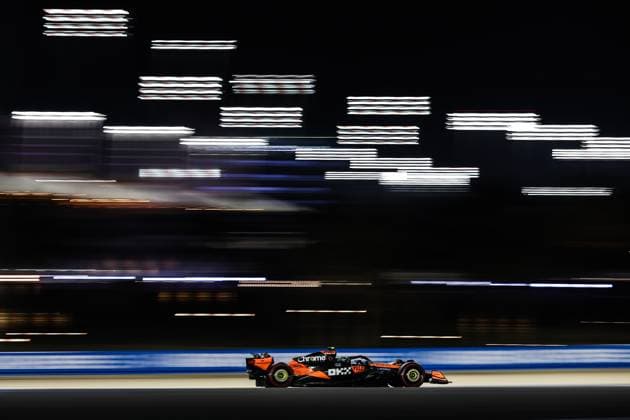 F1 - BAHRAIN GRAND PRIX 2025 04 NORRIS Lando (gbr), McLaren F1 Team MCL39, action during the Formula 1 Gulf Bahrain Grand Prix 2025, 4th round of the 2025 FIA Formula One World Championship, WM, Weltmeisterschaft from April 11 to 13, 2025 on the Bahrain International Circuit, in Sakhir, Bahrain - SakhirBahrain  Copyright: xEricxAlonsox