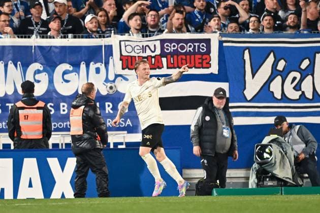RC Strasbourg Alsace v OGC Nice - Ligue 1 McDonald s 2024 2025 26 Melvin BARD (ogcn) during the Ligue 1 McDonald s match between Strasbourg and Nice at Stade de la Meinau on April 12, 2025 in Strasbourg, France. Strasbourg France  Copyright: xFEPx 776305386