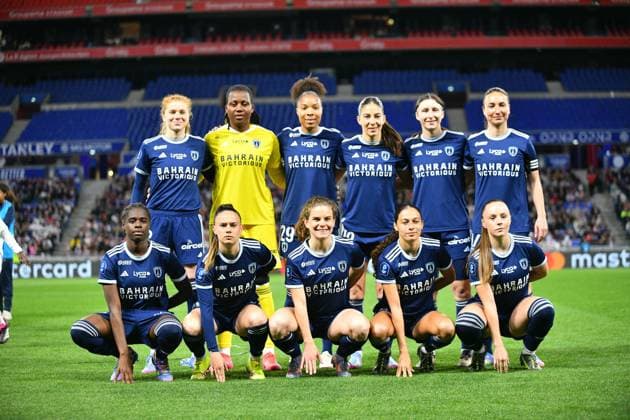 FOOTBALL FEMININ : Lyon vs Paris FC - Arkema Premier League - 12 04 2025 Paris FC team  Copyright: xCYRILxLESTAGEx