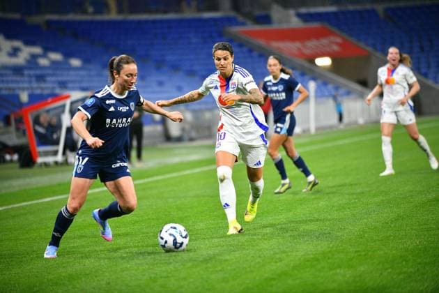 Sport Themen der Woche KW15 Sport Bilder des Tages FOOTBALL FEMININ : Lyon vs Paris FC - Arkema Premier League - 12 04 2025 Action during the OL vs Paris FC game on April 12th 2025  Copyright: xCYRILxLESTAGEx