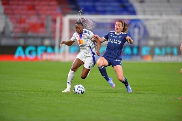 FOOTBALL FEMININ : Lyon vs Paris FC - Arkema Premier League - 12 04 2025 Action during the OL vs Paris FC game on April 12th 2025  Copyright: xcyrilxlestagex