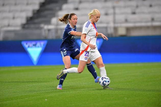 FOOTBALL FEMININ : Lyon vs Paris FC - Arkema Premier League - 12 04 2025 Sofie Svava of OL  Copyright: xcyrilxlestagex