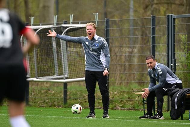 Fußball I Frauen I Saison 2024-2025 I 2. Bundesliga I 21. Spieltag I Hamburger SV - Eintracht Frankfurt II I 13.04.2025 Marwin Bolz (Hamburger SV) Hamburg Am Volkspark Hamburg Deutschland Copyright: xLobeca FelixxSchlikisx