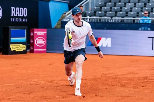 BMW Open München ATP, Tennis Herren 500; 13.04.2025 Botic Van De Zandschulp (Niederlande) im Match gegen Learner Tien (USA) BMW Open by Bitpanda München ATP 500: Tag 2, München, MTTC Iphitos am 13.04.2025 Copyright: xBEAUTIFULxSPORTS Wunderlx