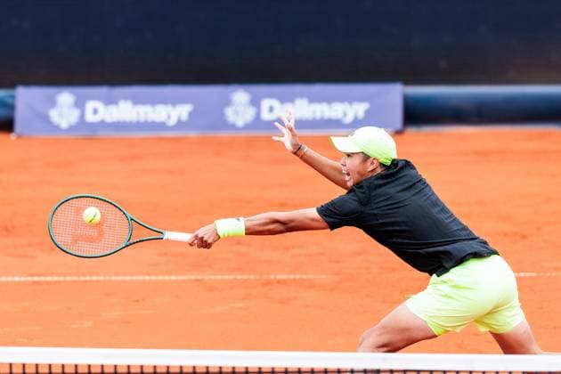 BMW Open München ATP, Tennis Herren 500; 13.04.2025 Learner Tien (USA) im Match gegen Botic Van De Zandschulp (Niederlande) BMW Open by Bitpanda München ATP 500: Tag 2, München, MTTC Iphitos am 13.04.2025 Copyright: xBEAUTIFULxSPORTS Wunderlx