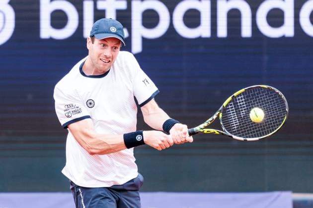 BMW Open München ATP, Tennis Herren 500; 13.04.2025 Botic Van De Zandschulp (Niederlande) im Match gegen Learner Tien (USA) BMW Open by Bitpanda München ATP 500: Tag 2, München, MTTC Iphitos am 13.04.2025 Copyright: xBEAUTIFULxSPORTS Wunderlx
