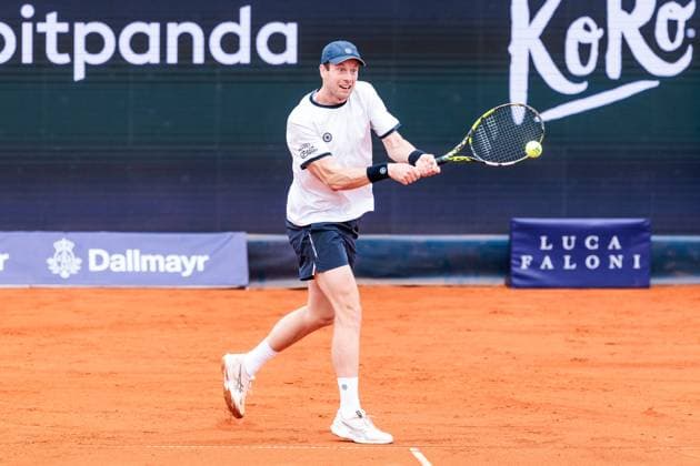 BMW Open München ATP, Tennis Herren 500; 13.04.2025 Botic Van De Zandschulp (Niederlande) im Match gegen Learner Tien (USA) BMW Open by Bitpanda München ATP 500: Tag 2, München, MTTC Iphitos am 13.04.2025 Copyright: xBEAUTIFULxSPORTS Wunderlx