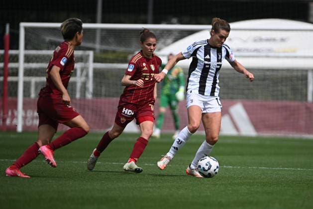 Cristiana Girelli of Juventus F.C. Womenduring the playoff of the Serie A Championship Women between A.S. Roma vs Juventus Women 13 April 2025 at the Tre Fontane Stadium in Rome.  Copyright: xMassimilianoxCervera IPAxSportx xipa-agency.netx xx IPA_56452825 IPA_Agency_IPA56452825