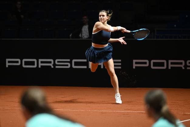 Porsche Tennis Grand Prix 2025 in Stuttgart, 12.04.2025 Jana Fett (CRO) Porsche Tennis Grand Prix 2025