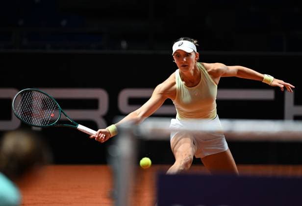 Porsche Tennis Grand Prix 2025 in Stuttgart, 12.04.2025 Rebeka Masarova (SUI) Porsche Tennis Grand Prix 2025