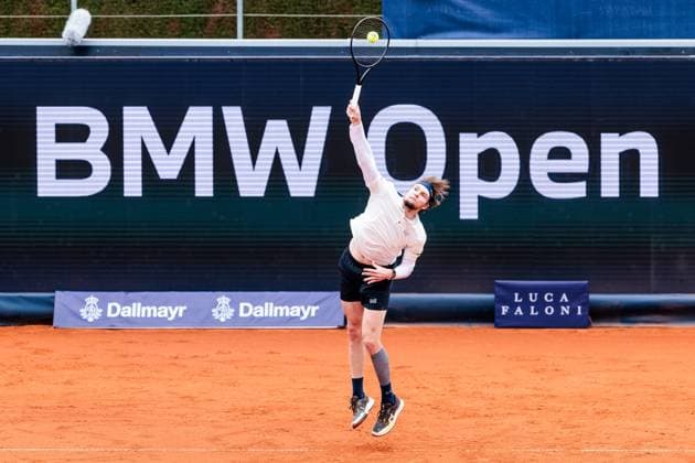 BMW Open München ATP, Tennis Herren 500; 13.04.2025 Alexander Bublik (Kasachstan) im Match gegen Diego Dedura-Palomero (Deutschland) BMW Open by Bitpanda München ATP 500: Tag 2, München, MTTC Iphitos am 13.04.2025 Copyright: xBEAUTIFULxSPORTS Wunderlx