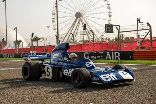 F1 - BAHRAIN GRAND PRIX 2025 Race Against Dementia Sir Jackie Stewart Lap 1973 Tyrrell 006 during the Formula 1 Gulf Bahrain Grand Prix 2025, 4th round of the 2025 FIA Formula One World Championship, WM, Weltmeisterschaft from April 11 to 13, 2025 on the Bahrain International Circuit, in Sakhir, Bahrain - SakhirBahrain  Copyright: xXavixBonillax