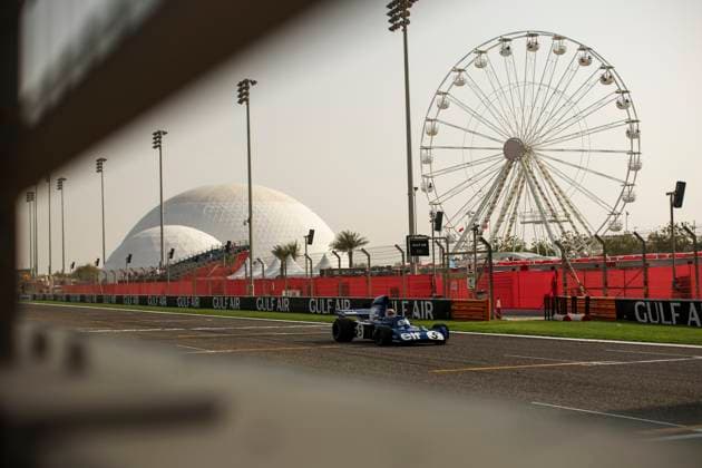 F1 - BAHRAIN GRAND PRIX 2025 Race Against Dementia Sir Jackie Stewart Lap 1973 Tyrrell 006 during the Formula 1 Gulf Bahrain Grand Prix 2025, 4th round of the 2025 FIA Formula One World Championship, WM, Weltmeisterschaft from April 11 to 13, 2025 on the Bahrain International Circuit, in Sakhir, Bahrain - SakhirBahrain  Copyright: xXavixBonillax