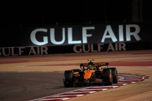 13.04.2025, Bahrain International Circuit, Sakhir, Formula 1 Gulf Air Bahrain Grand Prix 2025 ,im Bild Lando Norris (GBR), McLaren F1 Team (Photo by Hasan Bratic DeFodi Images)