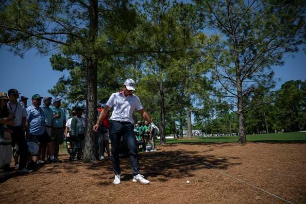250413 Viktor Hovland of Norway during the final round of the 2025 Masters Golf Tournament on April 13, 2025 in Augusta. Photo: Petter Arvidson BILDBYRAN kod PA PA1010 bbeng golf masters the masters augusta us masters norge Copyright: PETTERxARVIDSON BB250413PA008