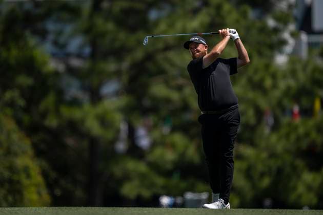 250413 Shane Lowry of Ireland during the final round of the 2025 Masters Golf Tournament on April 13, 2025 in Augusta. Photo: Petter Arvidson BILDBYRAN kod PA PA1010 bbeng golf masters the masters augusta us masters Copyright: PETTERxARVIDSON BB250413PA020