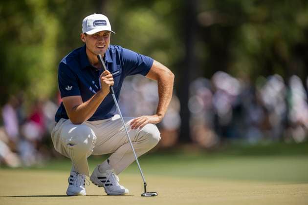 250413 Ludvig Aberg of Sweden during the final round of the 2025 Masters Golf Tournament on April 13, 2025 in Augusta. Photo: Petter Arvidson BILDBYRAN kod PA PA1010 bbeng golf masters the masters augusta us masters sverige Copyright: PETTERxARVIDSON BB250413PA028