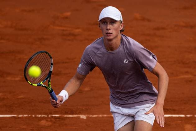 Ethan Quinn of the United States during their match of day two of the Barcelona Open Banc Sabadell at Real Club De Tenis Barcelona, Spain (Judit Cartiel SPP) Copyright: xJuditxCartiel SPPx spp-en-JuCa-JUCA3016